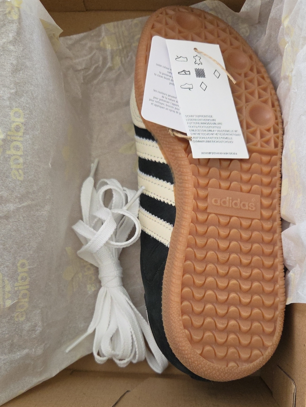 ADIDAS SAMBA ORIGINALS OG W CREAM BLACK 6.5 WITH BOX SNEAKERS SHOES - Picture 7 of 13
